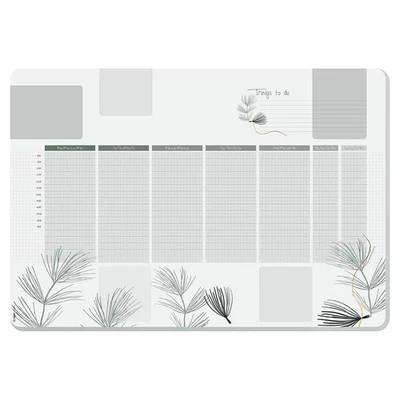 SIGEL Schreibtischunterlage DESIGN khaki/weiß Papier 59,5 x 41,0 cm, 30 Blatt - Bild 1 von 4