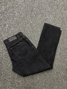 Salvatore Ferragamo Men’s Denim Jeans Dark Indigo Grey Blue 48 W32 L30 - Afbeelding 1 van 13