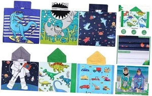 6 Pcs Kids Hooded Towel Kids Bath Towels with Hood Microfiber Kids Beach - Picture 1 of 8