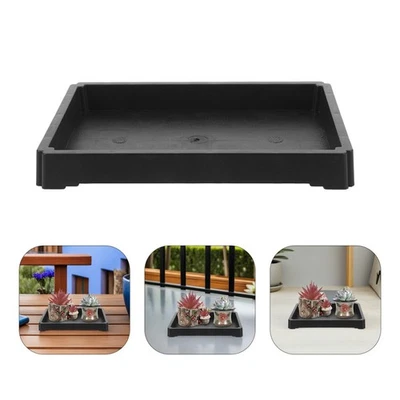 5PCS Bonsai Pot Tray: 7.39X5.23in Rectangular Drip Base - Garden Planter Water - Image 1 of 4