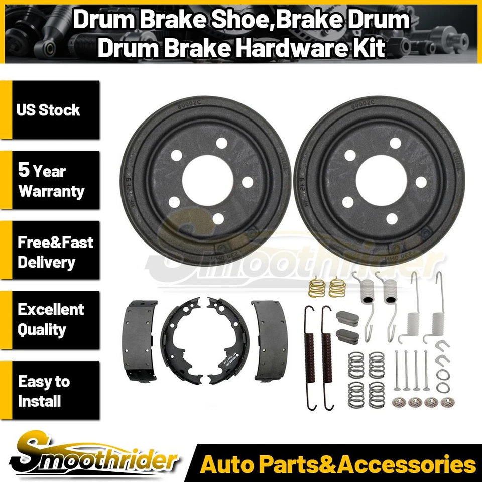 Kit de accesorios de tambor de freno de zapata de freno de tambor trasero 4 piezas para Jeep Cherokee 1990-2000 Foto 1 de 4