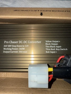 Pro Chaser DC-DC 36V 48V Voltage Converter Regulator Reducer to 12V 360W 30A - Image 1 of 3