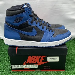 Nike Air Jordan 1 Retro OG High Dark Marina Blue Uomo Taglia 13 OG Box 555088-404 - Foto 1 di 9