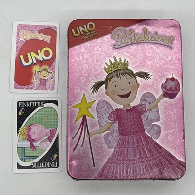 Rare Pinkalicious Uno Card Game In Collector Tin All 112 Cards No Instructions - Image 1 of 4