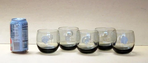 NFL Football Vintage Round Smokey Lowball Glasses Tumblers Cover