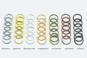 Anillos de unión Ø 6 mm 0,7/0,9/1 mm ojales dobladores anillos de conexión conector ojal S3/6 - Imagen 1 de 1