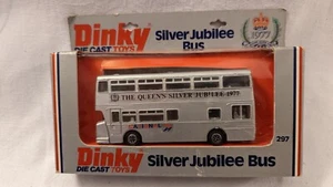 Vintage Dinky Atlantean bus Queens Silver Jubilee 1977 boxed #297 - Picture 1 of 12