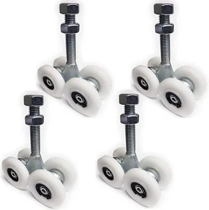 Sliding Track Rollers w Bearings Gate Truck Trolley HI Motions 4 Nylon Wheel- 2p - Picture 1 of 4