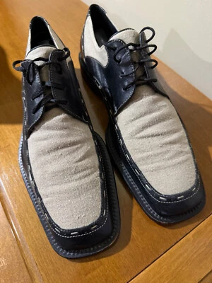 Vintage Men's Dress Bachrach Shoes - Fabric Uppers Size 8- Unique Style! - Image 1 of 4