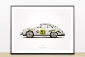 1953 356 La Carrera Panamericana #200 Illustration Poster Print (18 x 24) - Picture 1 of 2