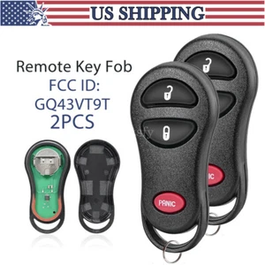 2 Replacement For 2002 2003 2004 Jeep Grand Cherokee Car Key Fob Remote - Foto 1 di 8