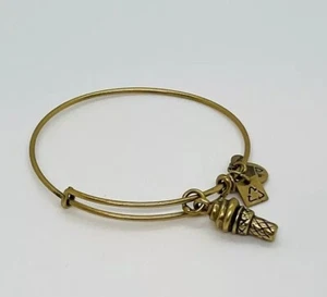 Alex and Ani Ice Cream Cone Charm Bangle Bracelet - Picture 1 of 2