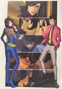 Anime Lupin the 3rd VS Cat's Eye Soft Plastic File Folders A4 Paper Storage ① - Picture 1 of 3