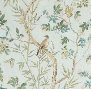 Thibaut Gardinenstoff 'CLAIRE' 3 Meter Spa blau - 100% Leinen - Bild 1 von 6