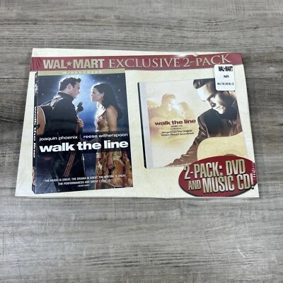 Wal Mart Exclusive 2-Pack: Walk The Line DVD & Music CD(2006,Brand New-Sealed) - Image 1 of 2
