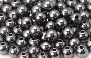 200 4mm Gun Metal Tone Bead Ball Spacer Bead Jewellery Bracelet Necklace Media - Picture 1 of 7