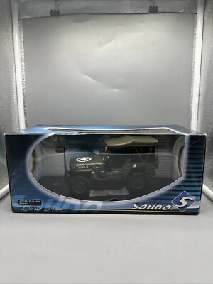 Solido  Willy's Jeep US Army Ref: 8075 Green MIB 1:18 Scale - Image 1 of 3