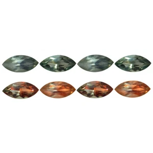0,51 ct (lote de 4 piezas) Hermosa TAMAÑO CALIBRADO (5 x 2 mm) Marquesa Alejandrita - Imagen 1 de 3