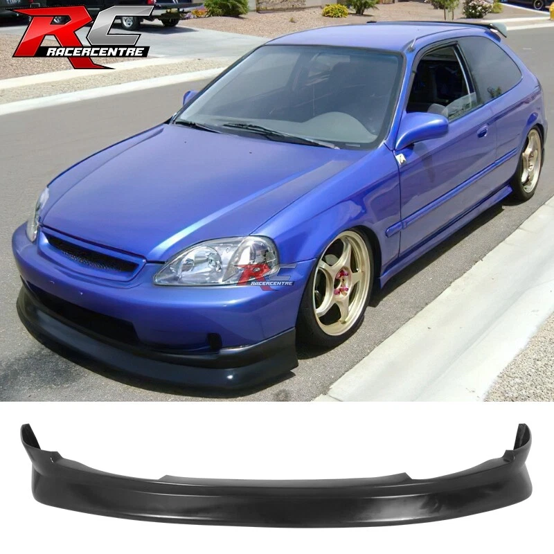 for 99-00 Honda Civic 2 3 4 Door CS Style PU Front Bumper Lip Spoiler