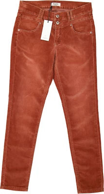 Angels !!  Damen Hose, Skinny Button, mit samtigem Stoff, rost-braun Gr. 42 - Bild 1 von 4