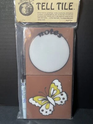 Vintage The Betty Co Tell Tile Erasable Tiles For Notes Memos Wall Hanging - Image 1 of 4