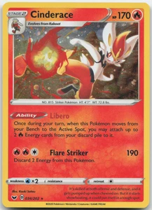 Tarjeta Pokémon Cinderace 034/202 Cosmos Holo Promo Espada y Escudo Casi Nueva - Imagen 1 de 1