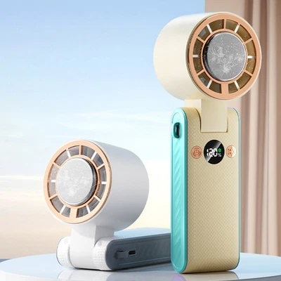 Folding Neck Fan with 120 Adjustable Speeds for Indoor and Outdoor Use - Image 1 of 4