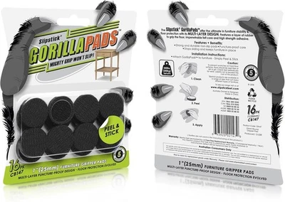 GorillaPads CB147 Almohadillas antideslizantes para muebles/pies de agarre (juego de 16)... Foto 1 de 4
