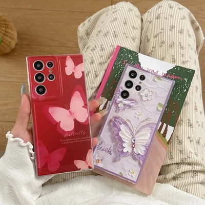 For iPhone Samsung Butterfly Case ShockProof Phone Cover Fashion Women Girls Hot - Image 1 of 4