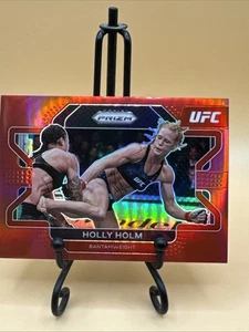 2022 Panini Prizm UFC Red Prizms Holly Holm #3 UFC Bantamweight /299 - Picture 1 of 5