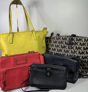 Kate Spade, Coach , Michael Kors 5pcs Bundle Sets As-IS-bags Totes Crossbody - Picture 1 of 14