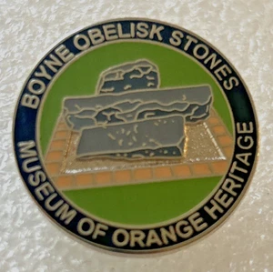 Boyne Obelisk Stones - Museum of Orange Heritage - Orange Lodge Enamel Badge - Picture 1 of 2
