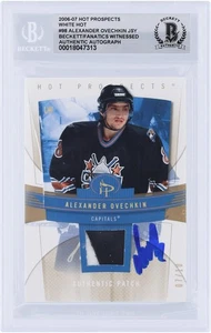 Alexander Ovechkin Capitals Signed 2006-07 Fleer Hot Prospects #98 7/10 BAS Card - Picture 1 of 2