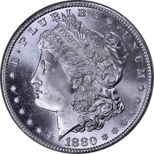 1880-S Morgan Silver Dollar NGC MS66 Blazing White Gem Superb Eye Appeal - Picture 1 of 4