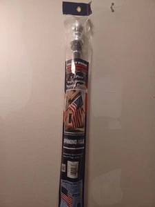NEW Valley Forge 5' (60") Black Aluminum 2-Piece Spinning Flagpole 60734 - Picture 1 of 5