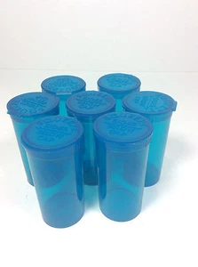 Bottiglia pillola farmaci 28 BLU 2,75""x1,25"" spremitura pop prescrizione Rx - Foto 1 di 1