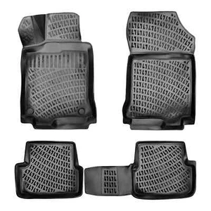 Floor Mats Liner For Renault Laguna III 2008-2015 Sedan Molded All Weather Black - Picture 1 of 12
