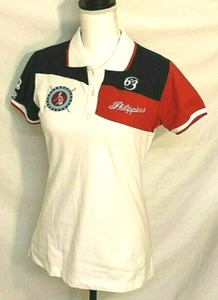 6+3 PHILIPPINEN POLOSHIRT XL ROT, BLAU, WEISS KURZARM KRAGEN NEU mit Etikett - Bild 1 von 11