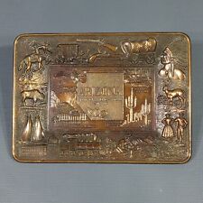 Vintage - Arizona - The Grand Canyon State Copper Souvenir Tray 6.5" X 4.75"