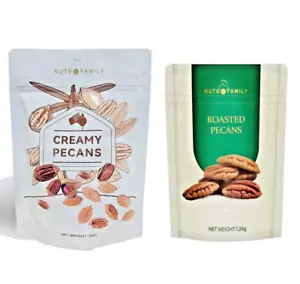 5 x Nuts family Creamy Pecan happy nuts 240g in shell / Pecan kernel 120g - Picture 1 of 3