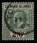 Leeward Islands Sg27 1902 2/6 Green & Black Fine Used