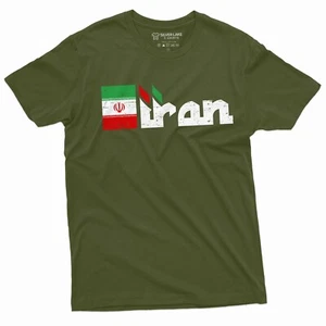 Maglietta Uomo Iran Bandiera Iran T-shirt Iran Patriottico Regali Iraniani - Foto 1 di 9