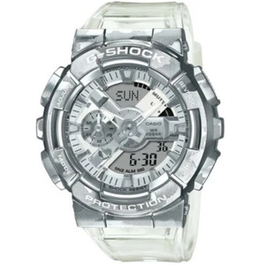 Casio G-SHOCK GM110SCM-1A Clear Camo Silver Stainless Steel Watch Men's Watch - Picture 1 of 5