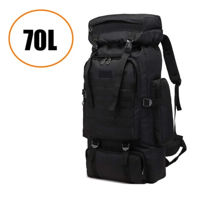 100L Outdoor Hiking Military Tactical Backpack Rucksack Camping Trekking Bag US - Image 1 of 4