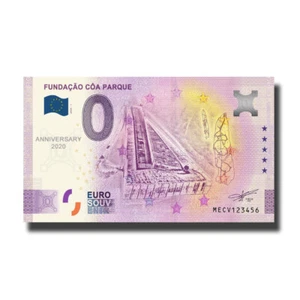 Billete de recuerdo 2020-1 Portugal MECV Anniv.Fundacao Coa Parque Porto Billet Euro Schein - Imagen 1 de 1