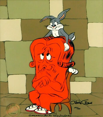 BUGS BUNNY GOSSAMER Chuck Jones Signed Cel Limited Edition Art Cell Haredresser - Image 1 of 4