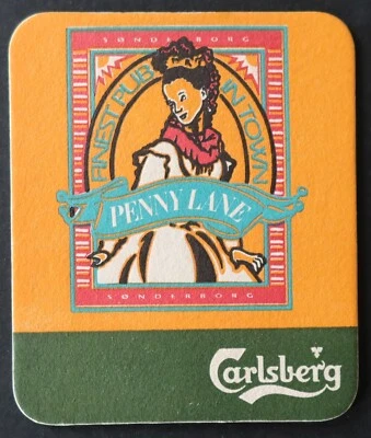 Sous-bock bière CARLSBERG Hof Penny lane pub coaster 1 - Photo 1/2