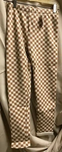 Gap Kids Large (10) Girls Checked Pants NEW - Picture 1 of 6