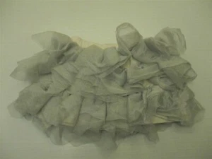 GENUINE KIDS #SHA5012 Girl's Size 5T Flounced Layered Nylon Casual Gray Skirt - Picture 1 of 6