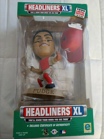 Ivan Pudge Rodriquez 1999 Headliners XL Action Figure...COA Cover